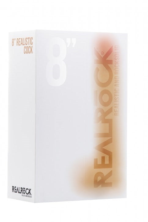 Real Rock 8 Realistic Cock With Scrotum - - Realistic Dildos