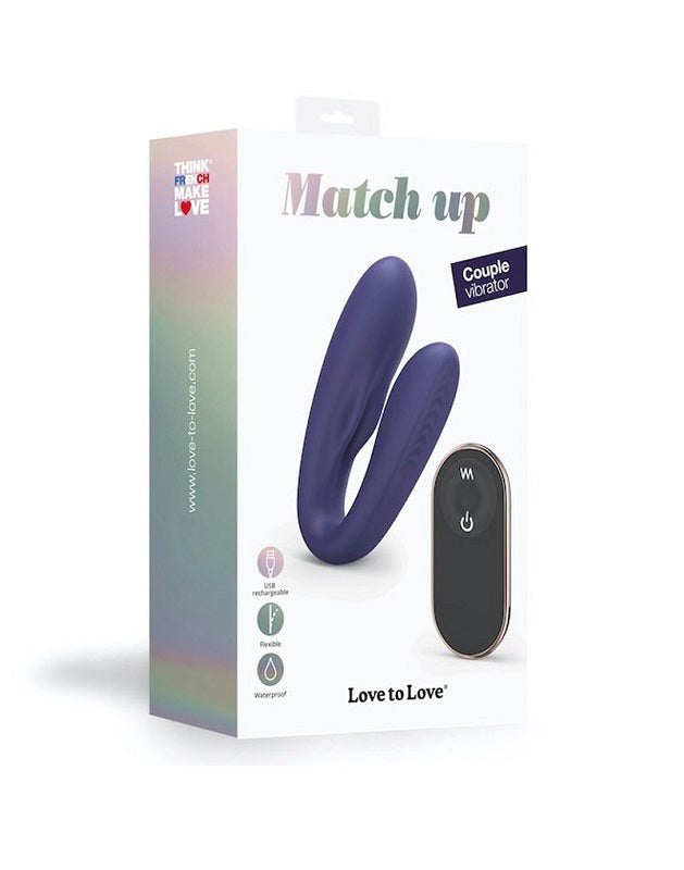 Love to Love Match Up - Dual Stimulation Couples Vibrator - - Remote Control Vibrators