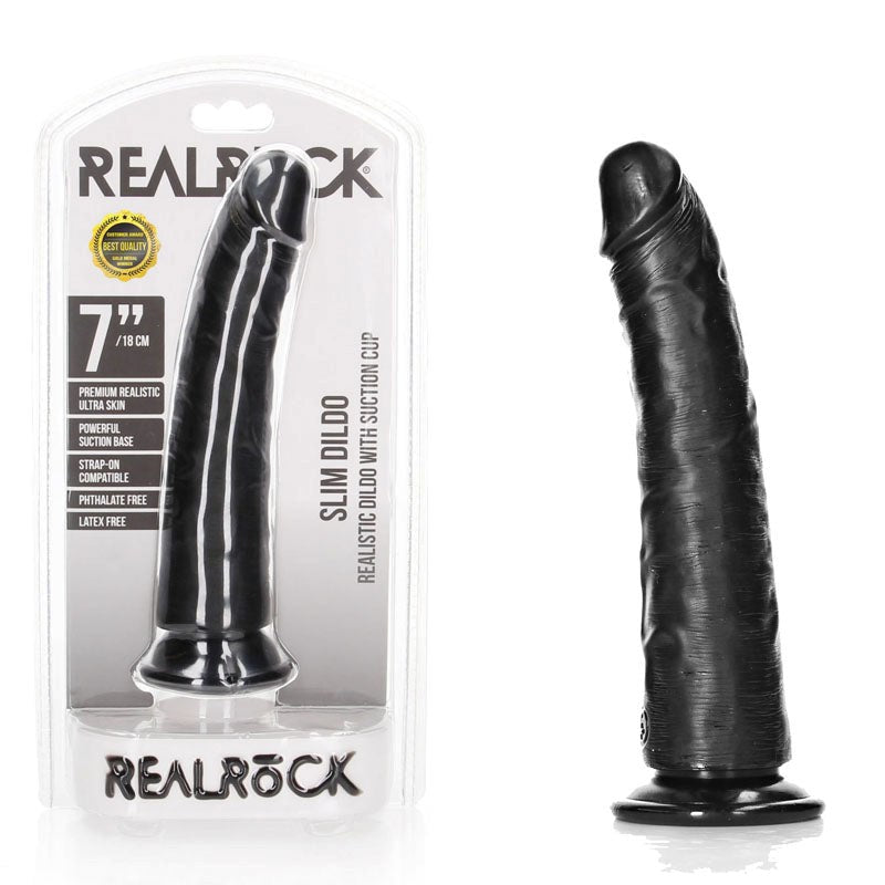 REALROCK Realistic Slim Dildo 18 cm - - Realistic Dildos
