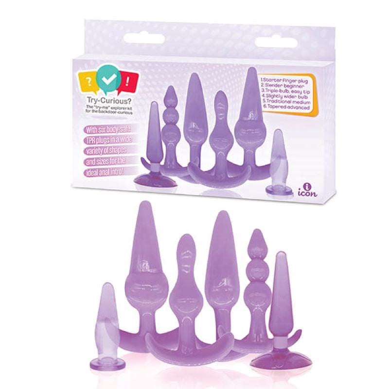 Try-Curious Anal Plug Kit - - Butt Plugs