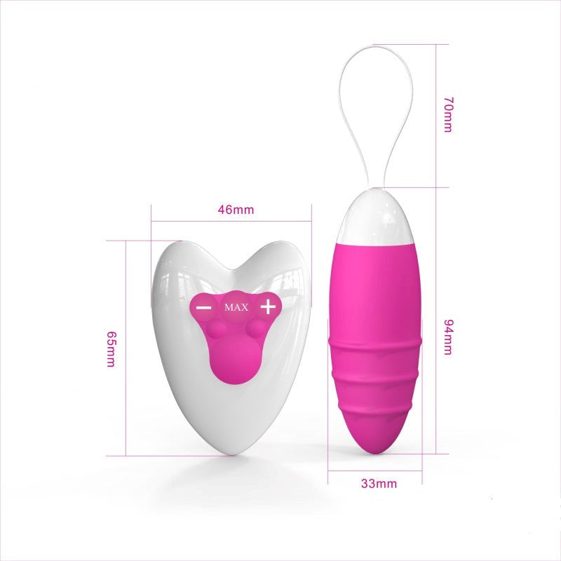 Vibrating Love Egg Purple Wireless Vibrator - - Love Eggs and Kegel Exercisers