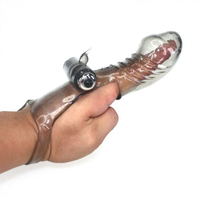 G-spot Penis Vibrating Finger Glove - Penis Pumps And Stretchers