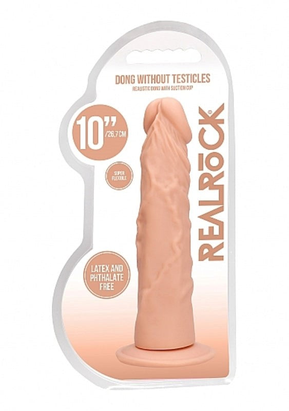 Realrock Skin Dong 10 inch - - Realistic Dildos