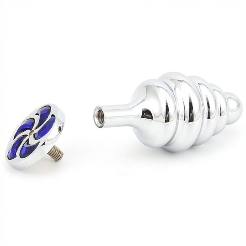 Thread Butt Plug With Spiral Diamond - Clit Ticklers and Pulsators