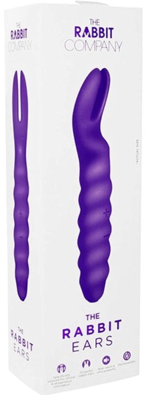 The Rabbit Ears USB Rechargeable Silicone Massager - - Clit Ticklers and Pulsators