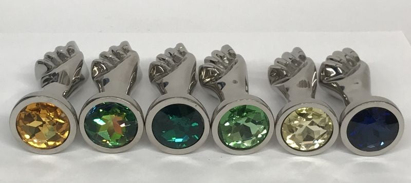 Handy Many Small Crystal Fist - - Steel Sex Toys