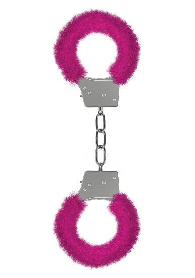 Ouch Beginners Furry Handcuffs - - Steel Sex Toys