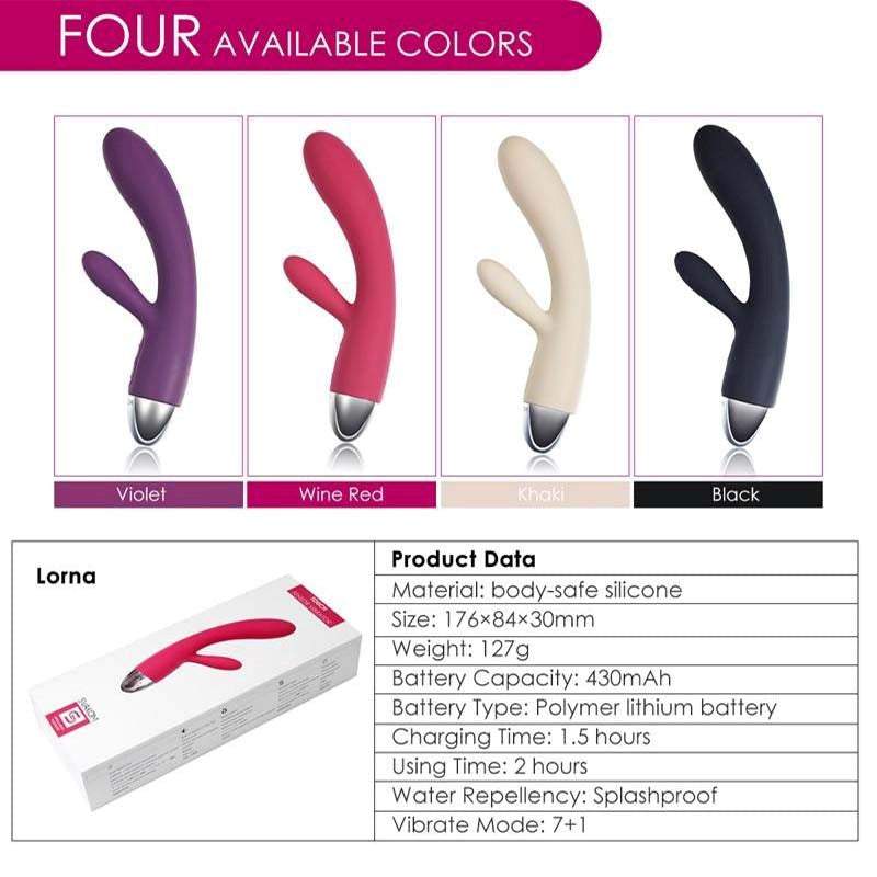 Svakom Lorna 8 Functions Rabbit Vibrator - - Body Wands