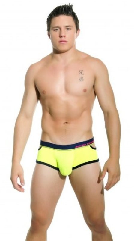 Almost Naked Quirk Boxer Neon Yellow - L - Jocks and G-Strings