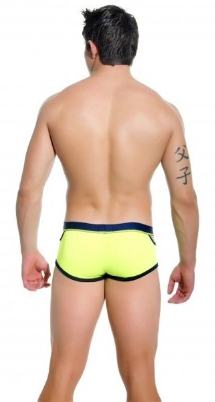 Almost Naked Quirk Boxer Neon Yellow - L - Jocks and G-Strings