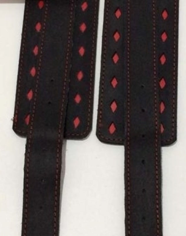 BDSM Clubs Leather Wrist & Ankle Cuffs - - Collars And Cuffs