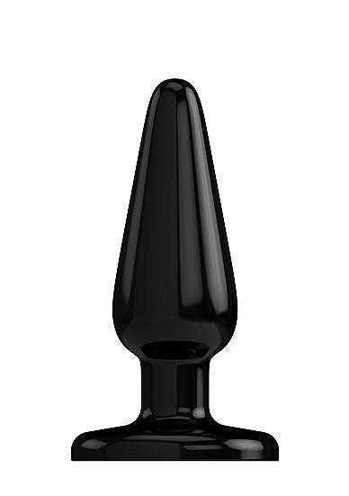 Bottom Line Rubber Butt Plug Black Model 1 Black - - Butt Plugs
