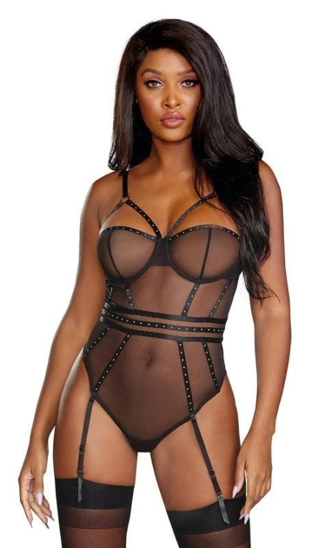 Dreamgirl Teddy Black - - Babydolls and Chemises