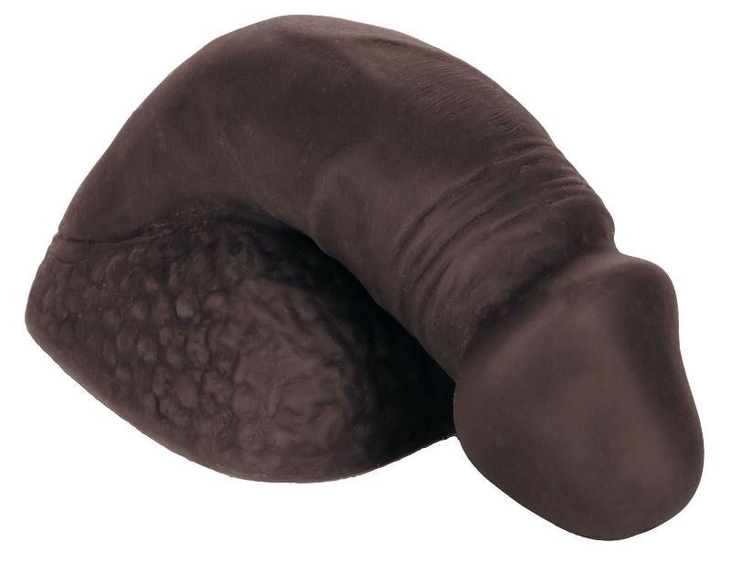 Packer Gear Silicone Penis Black - - Strap On Sextoys