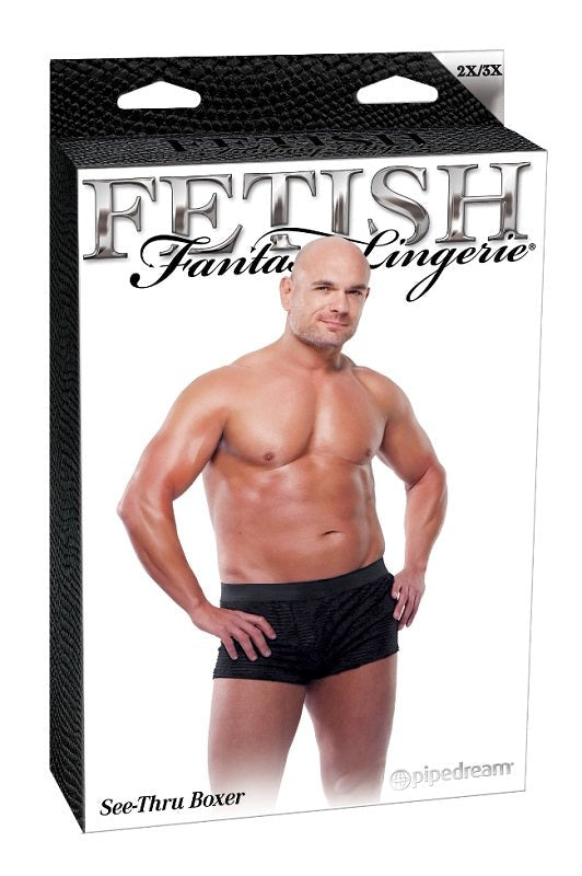 Fetish Fantasy Mens Fetish Play See-Thru Sexy Boxer - Mens Briefs And Boxers
