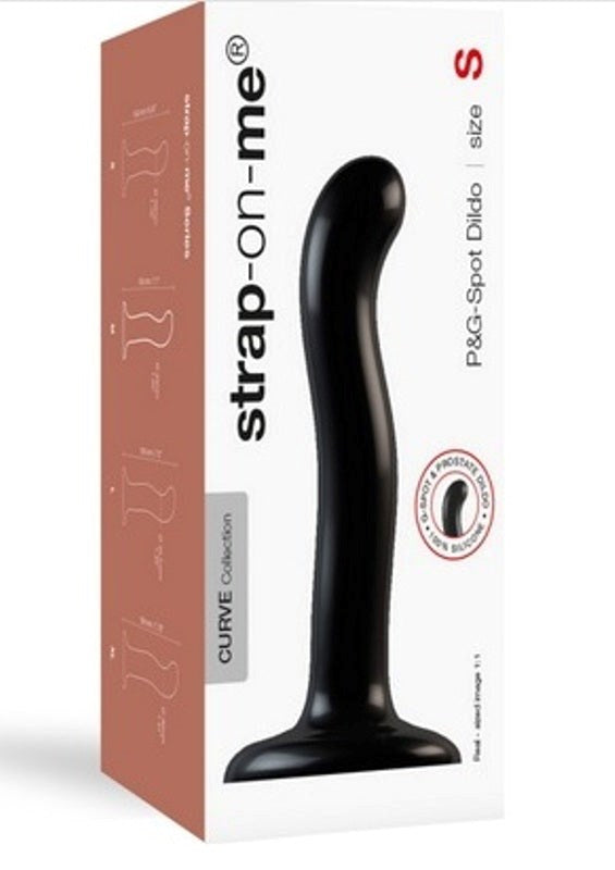 Strap-On-Me P & G Spot Dildo Black - - Strap On Sextoys