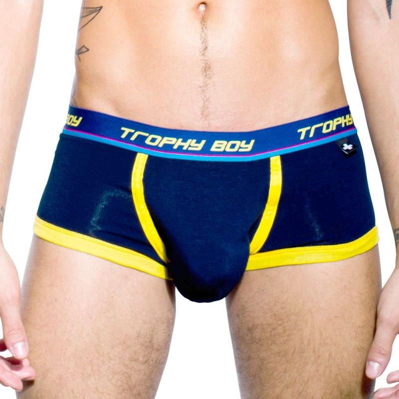 Trophy Boy Eclipse Boxer With Show-It - Navy - Mens Briefs And Boxers