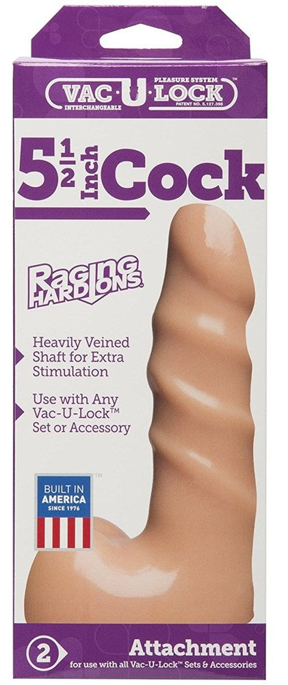 Vac-U-Lock Raging Hard-On Cock with Balls - - Realistic Dildos