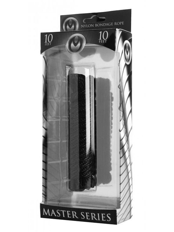 Karada Black Bondage Rope 10 Feet - - Cuffs and Restraints