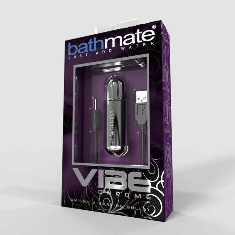 Bathmate VIBE Waterproof Bullet Vibrator Chrome - - Bullet Vibrators