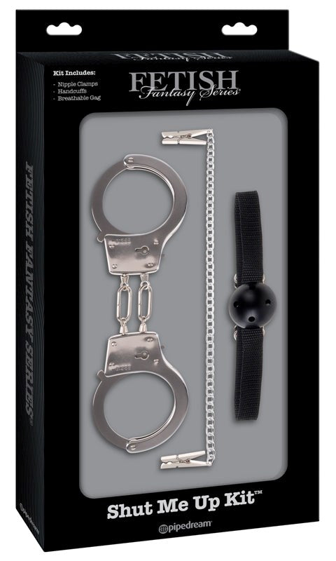 Fetish Fantasy Limited Edition Shut Me Up Kit - - Bondage Gags and Bits