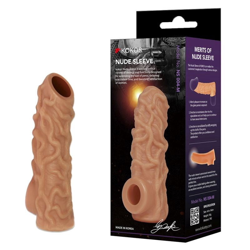 Kokos Nude Mens Penis Development Sleeve 4 - - Penis Sleeves and Extenders