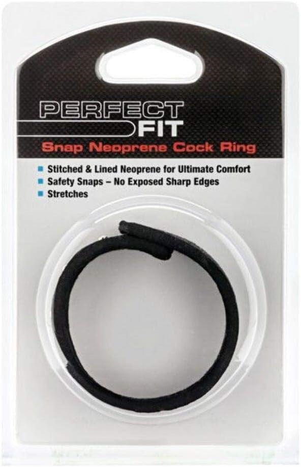 Perfect Fit Neoprene Snap Mens Cock Ring - - Cock Rings