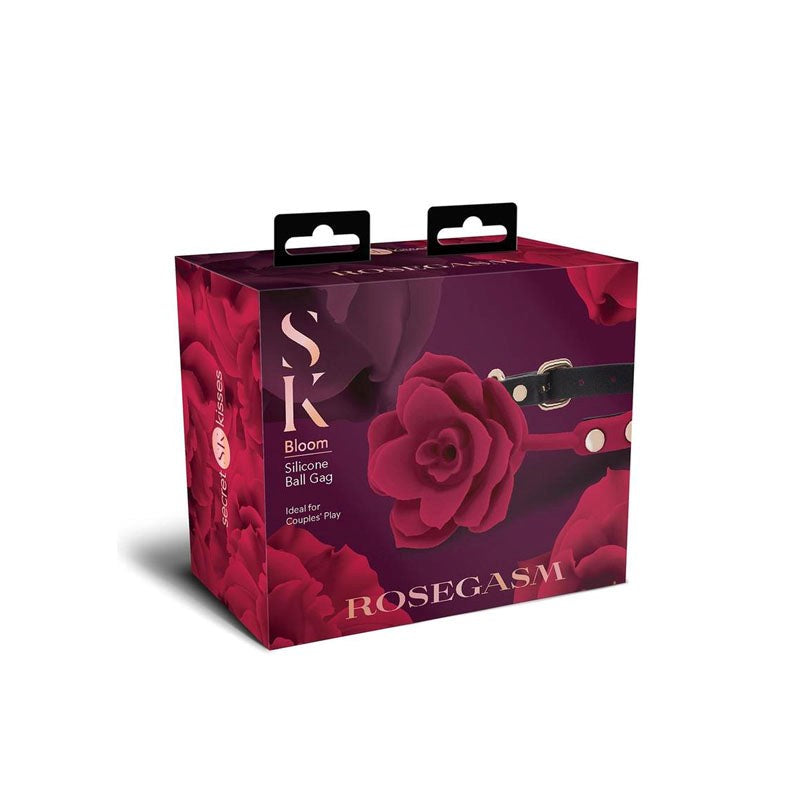 Secret Kisses Rosegasm Bloom Silicone Gag - Bondage Gags and Bits