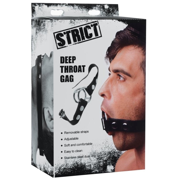 Strict Deep Throat Gag - Bondage Gags and Bits