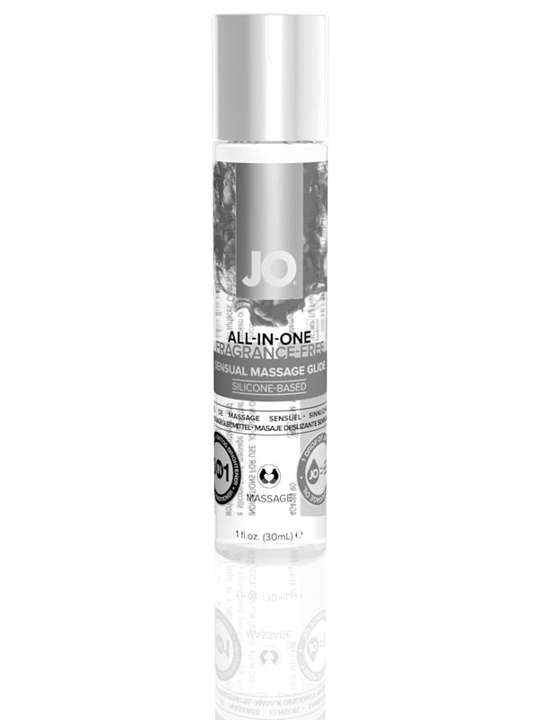 System JO All In One Massage Glide Fragrance Free Sensual Oil 30ml - - Silicone Based Lubes
