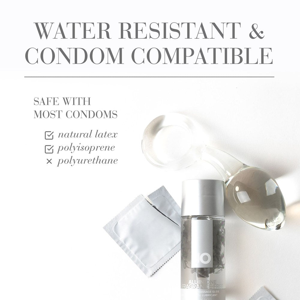 System JO All In One Massage Glide Fragrance Free Sensual Oil 30ml - - Silicone Based Lubes