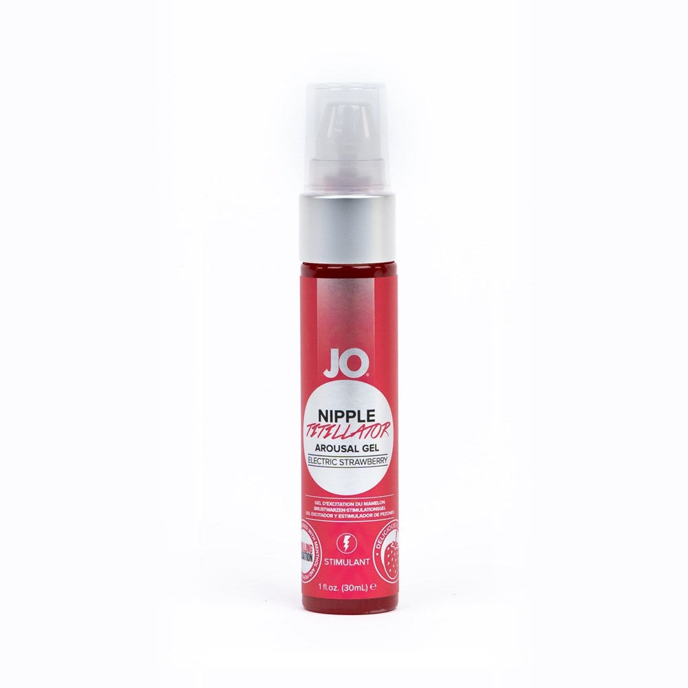System JO Nipple Titillator Arousal Gel Strawberry 30ml - - Water Based Lubes