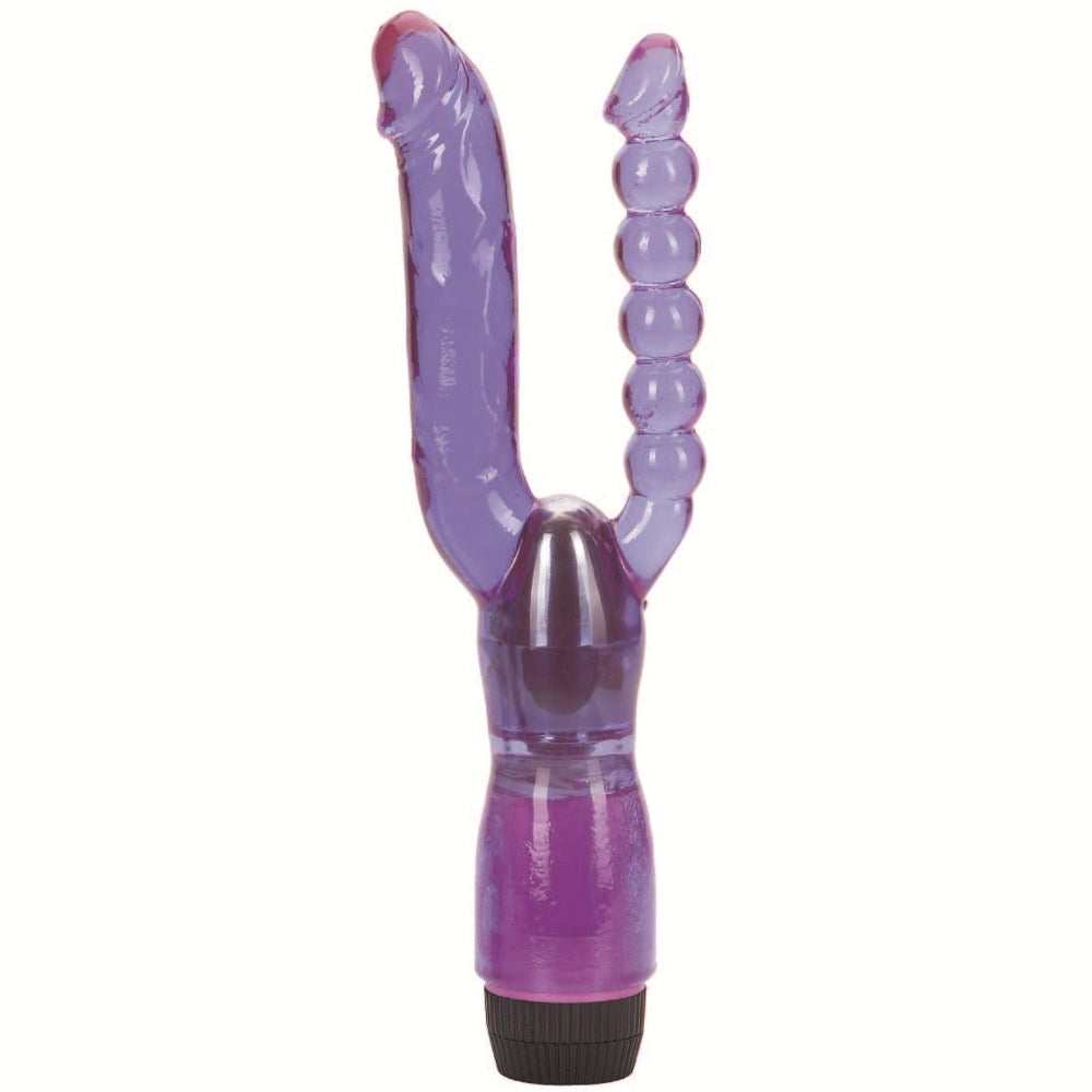 Xcel Double Penetrating Penis Shape Vibrator - - Anal Vibrators