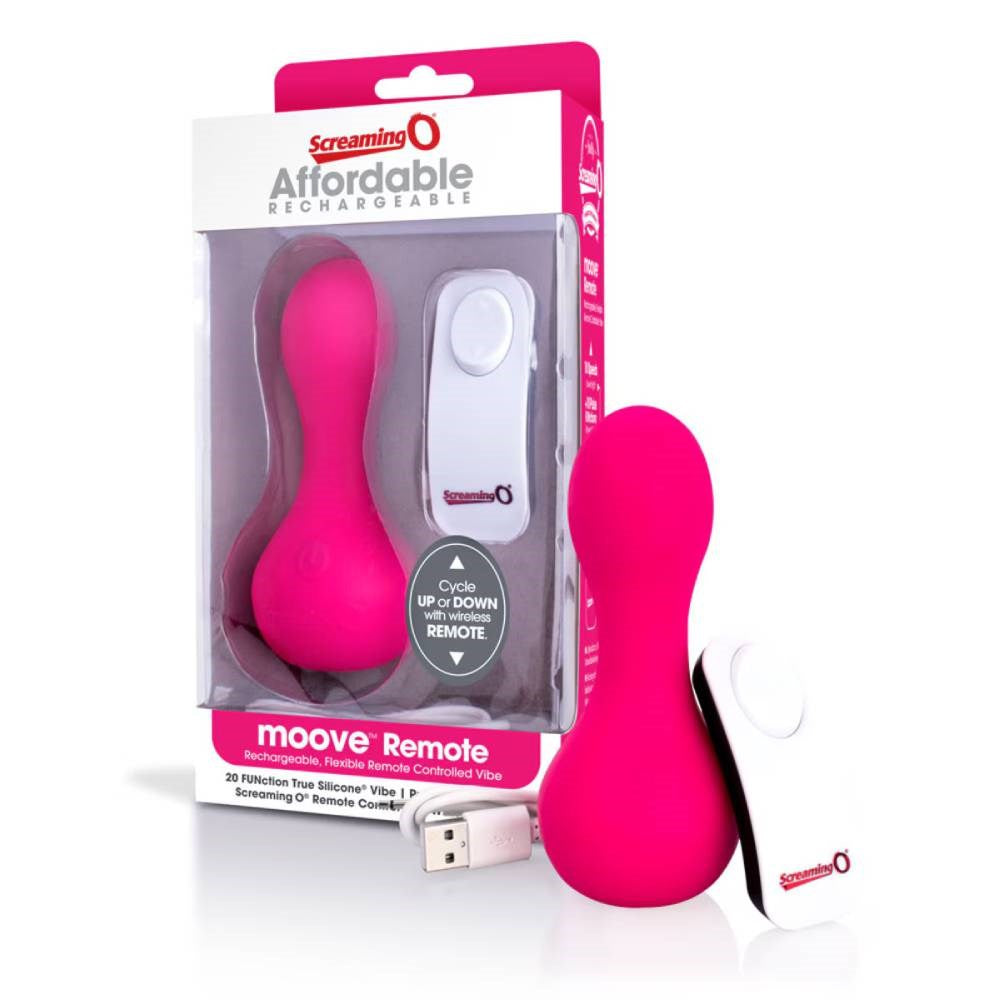 Screaming O moove Remote Control Flexible Vibrator - - Remote Control Vibrators