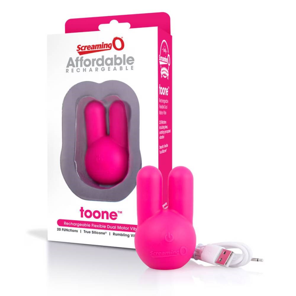 Screaming O toone Rechargeable Flexible Dual Motor Vibrator - - Personal Massagers