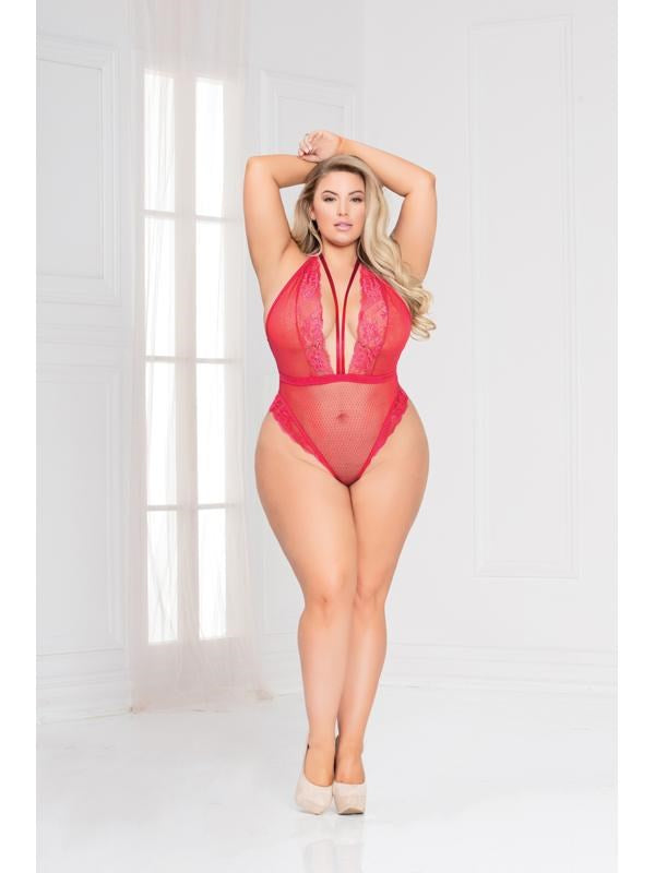 Seven Til Midnight Behind Closed Doors Teddy Red One Size - - Teddies and Bodysuits