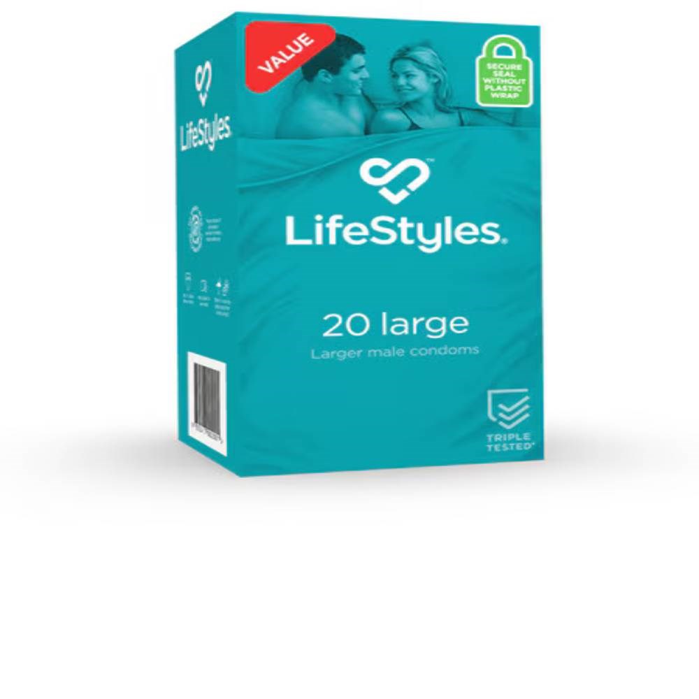 Ansell LifeStyles LARGE 20 Pack Condoms - - Condoms