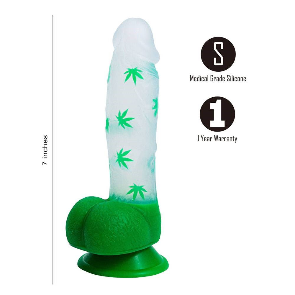 Maia LEIF Leaf Print Realistic Dong - - Realistic Dildos