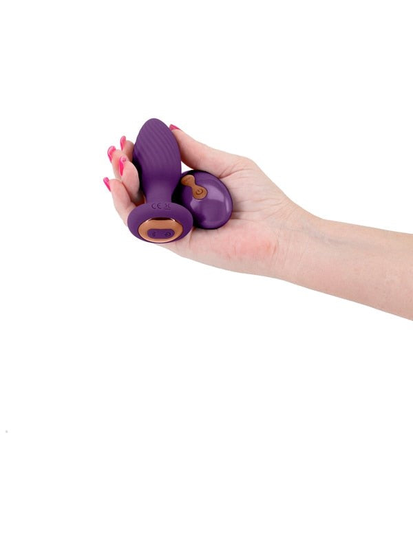 NS Novelties INYA Alpine Rechargeable Gyrating Butt Plug Purple - - Butt Plugs