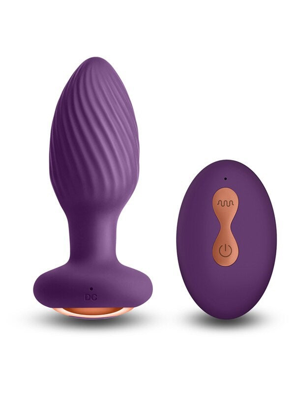 NS Novelties INYA Alpine Rechargeable Gyrating Butt Plug Purple - - Butt Plugs