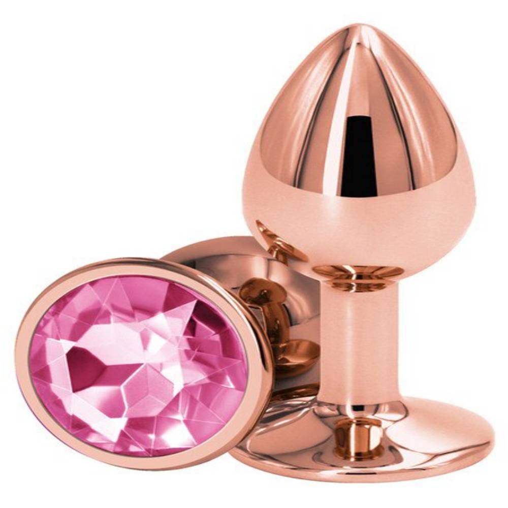NS Novelties Rear Assets Rose Gold Small Butt Plug - - Butt Plugs