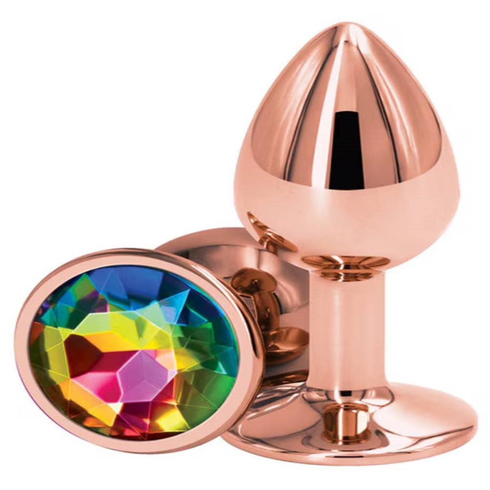NS Novelties Rear Assets Rose Gold Small Butt Plug - - Butt Plugs
