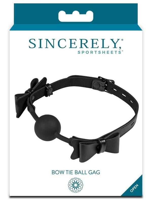Sportsheets Sincereley Bow Tie Ball Gag - Bondage Gags and Bits