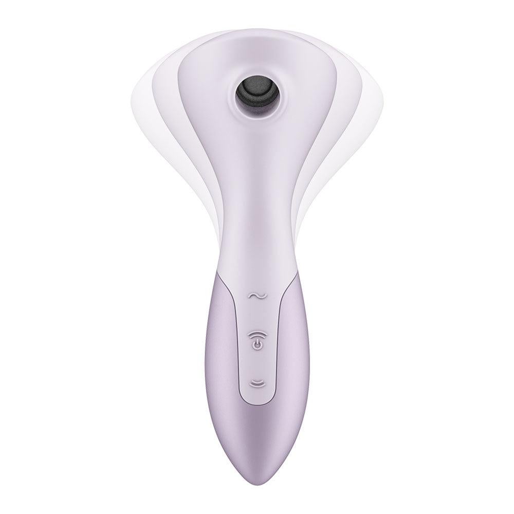 Satisfyer Wand-erful Rechargeable Air Pulse Wand Massager - - Clit Ticklers and Pulsators