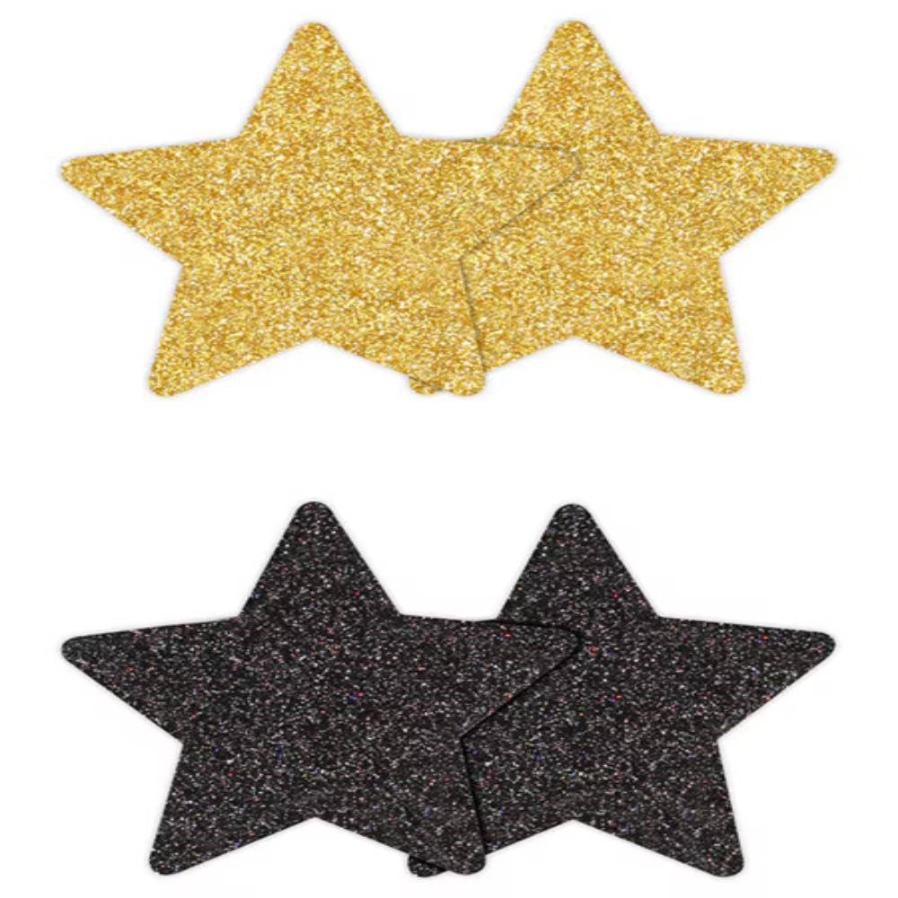 NS Novelties Pretty Nipple Pasties Glitter Stars 2 Pair - - Breast and Nipple Toys