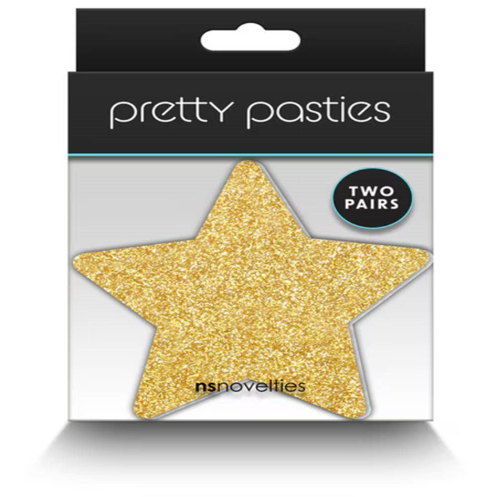 NS Novelties Pretty Nipple Pasties Glitter Stars 2 Pair - - Breast and Nipple Toys