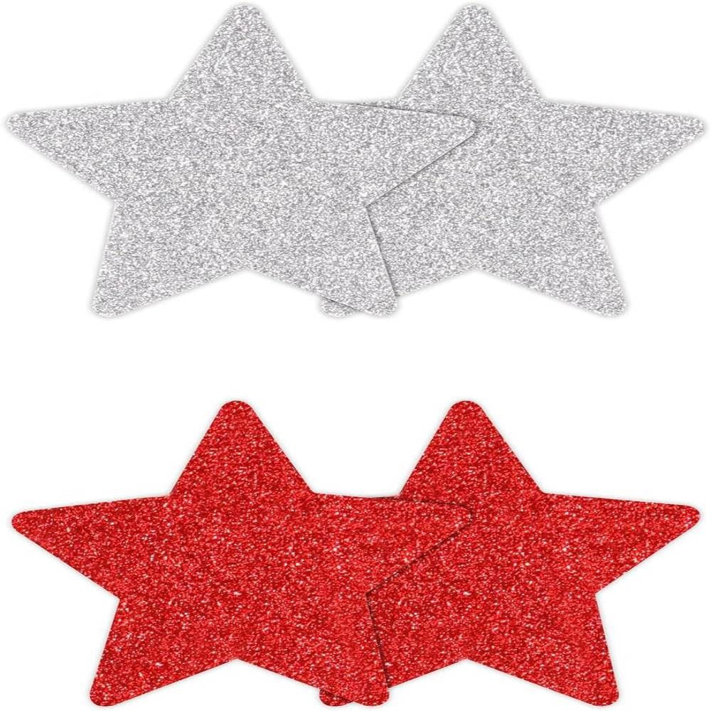 NS Novelties Pretty Nipple Pasties Glitter Stars 2 Pair - - Breast and Nipple Toys