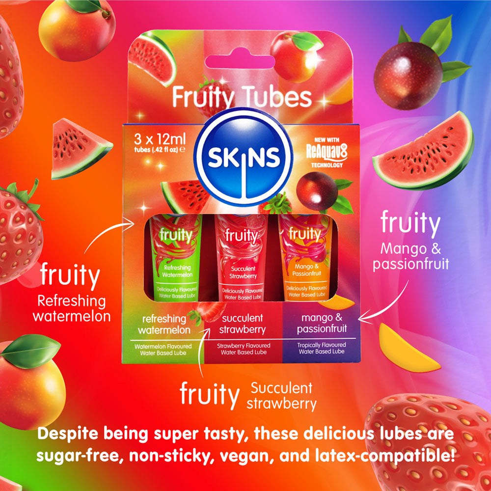 Creative Conceptions Skins Fruity Tubes Water Based Lubes - - Water Based Lubes