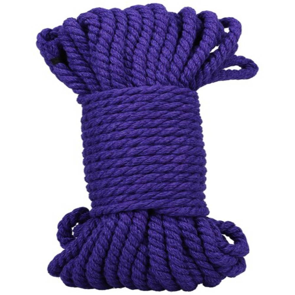 Kink Merci Bind and Tie 6mm Hemp Bondage Play Rope 50 Feet - Cuffs and Restraints
