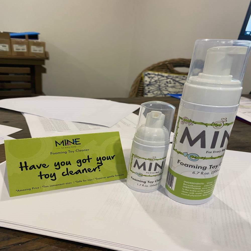 Mine Foaming Adult Toy Cleaner 1.7 Oz / 50 ml - - Adult Toy Cleaner